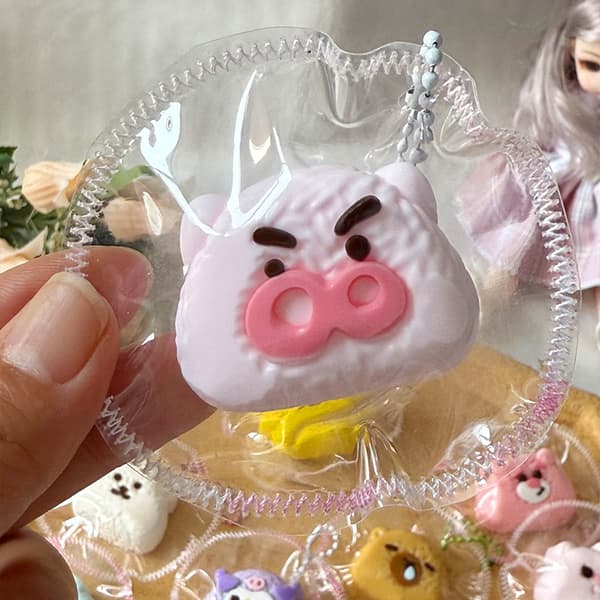 Kläm Silikon Kläm Kreativ Stresslindring Långsam Återhämtningsleksak Ruby