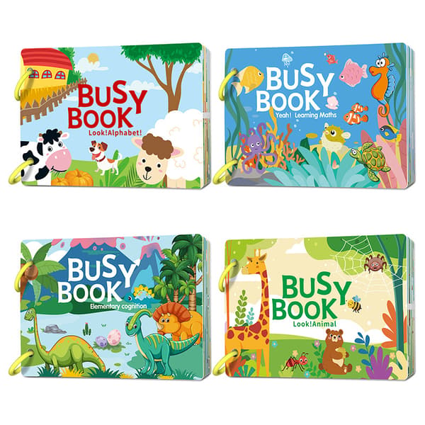 Busy Book Quiet Book Busy Book Engelsk Version Riv op Bog Børns Puslespil Legetøj elementary cognition