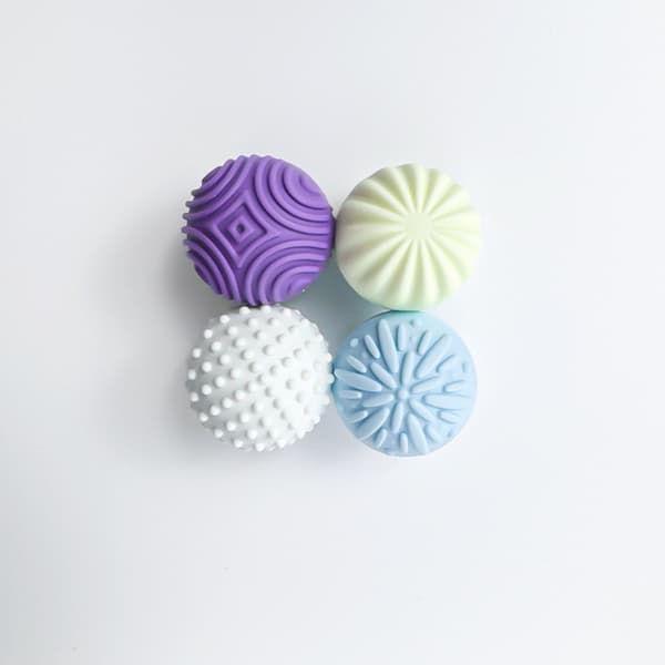 Sensorisk magnetisk ball i silikon Ny merkelig elastisk magnetisk sensorisk leke Dekomprimer magnetisk sensorisk ball 2 sett Medium macaron color scheme