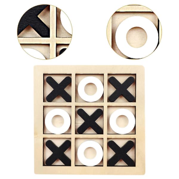 6x ristinolla-peli, sohvapöytäpeli, perhepeli, aivopeli [HK]