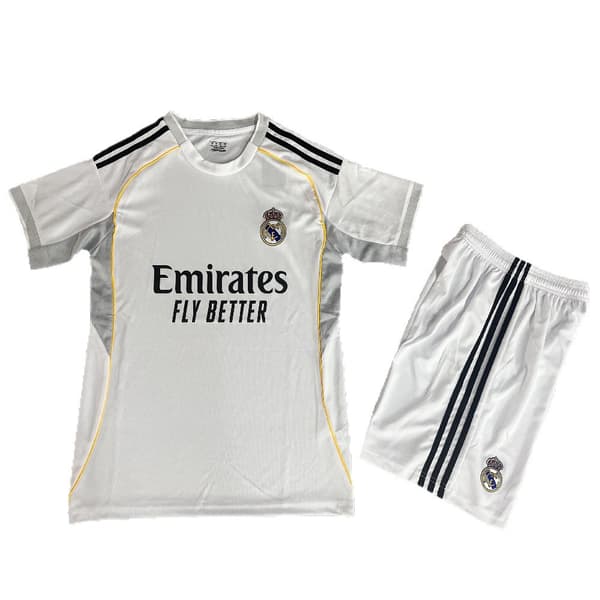 25-26 Fodboldtrøje Real Madrid Udebane Kortærmet White 2425 S