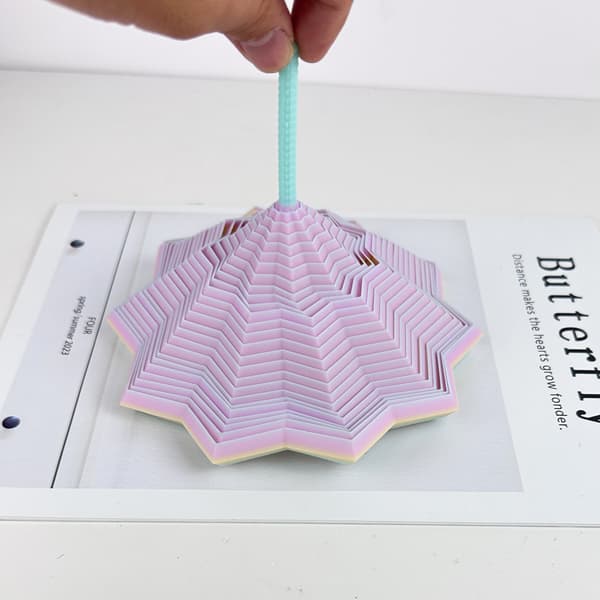 3D-printet stjernefolding polygon puslespill for barn dekompresjonsleke spiral gulrot tårn Gold [Medium]