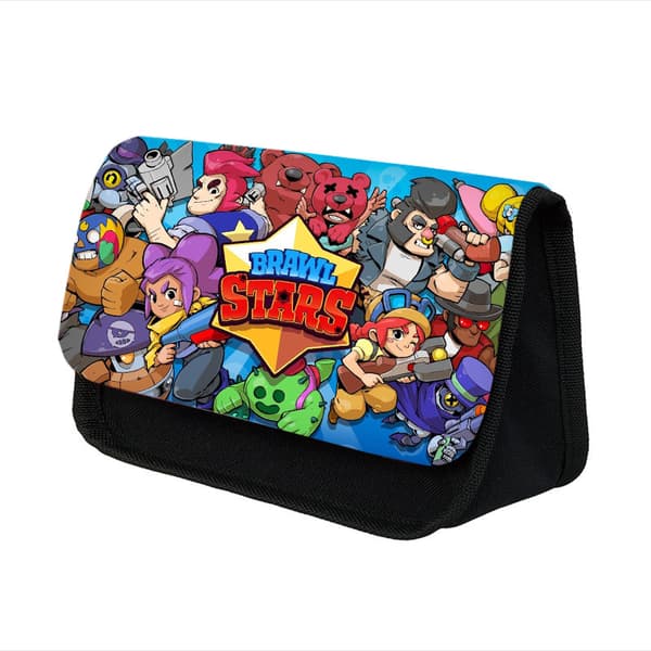Vildmarksbråk pennfodral för barn, dubbla lager med stor kapacitet 26