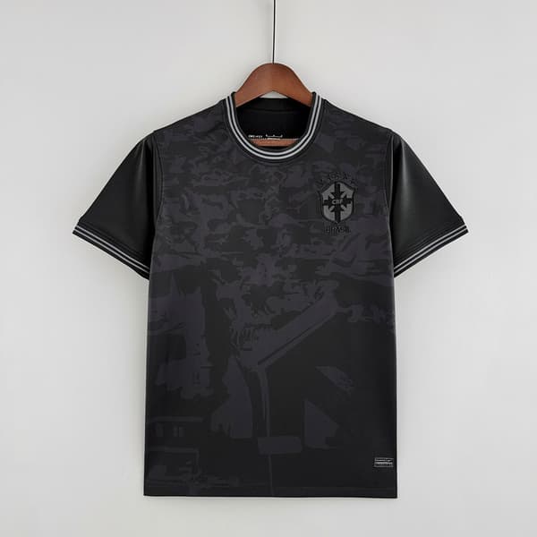 Thailändsk version tröja Inter Milan Barcelona Arsenal AC Tottenham Brasilien specialutgåva fanversion thailändsk version topp 2425巴西耶S黑色特别版 XL