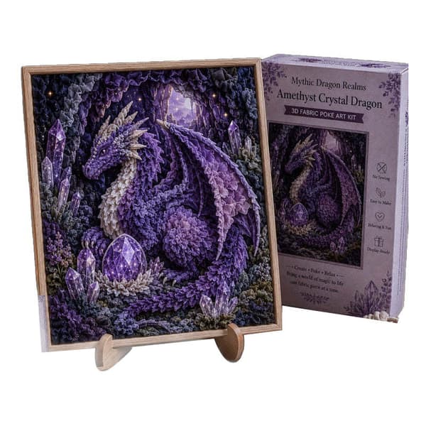 Mythic Dragon Realms 3D-tygkonst-kit Dragon Domain 3D-tyg Crimson ember dragon