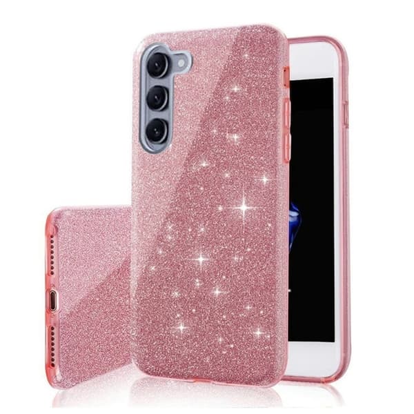 Samsung Galaxy S26 - 3-i-1 Glitter Elegant Mykt Deksel Rosa Rosa