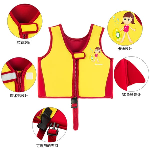 Wave redningsveste til børn, størrelser, opdriftveste til børn, båddrift, oversvømmelsesforebyggelse, babysvømmeveste red XL