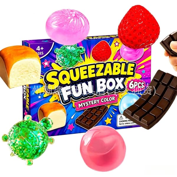 Varmt sælgende sæt: Fidget Squishy Box, mystisk maltsukker æltemusik, langsom rebound blind boks 8 piece set [Steamed bun A style]
