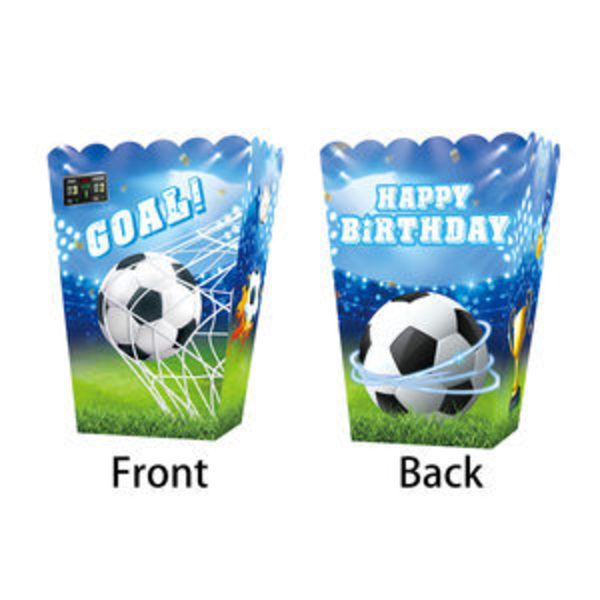 Fodbold VM festartikler, risblomstæsker, pomfritæsker, notesbøger, balloner, knaldringe Triangle flag 8pcs
