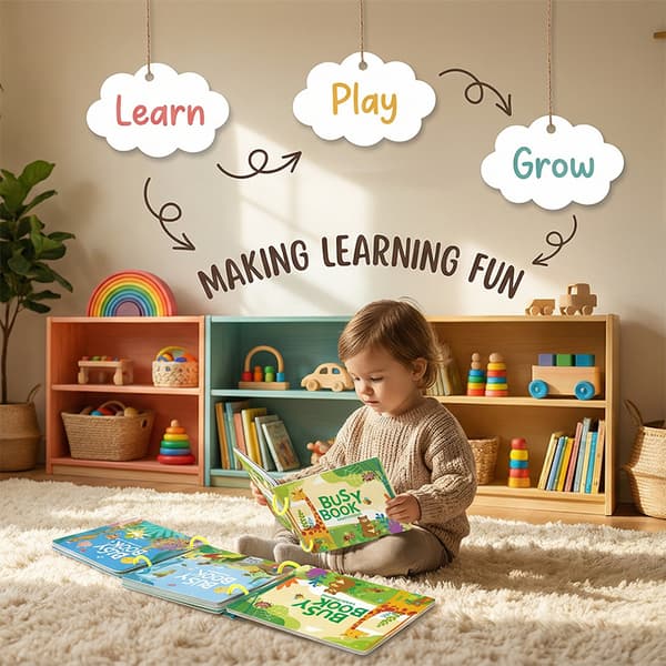 Busy Book Quiet Book Busy Book Engelsk Version Riv op Bog Børns Puslespil Legetøj elementary cognition