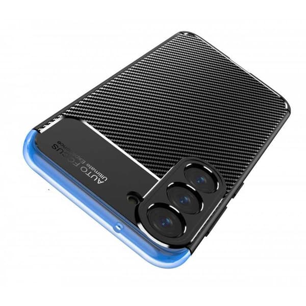 Samsung S23 Støtsikkert Slankt Deksel FullCarbon V4 Svart