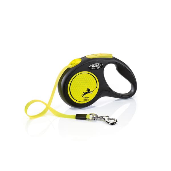 Flexi Neon Reflect S -hihna 5m/max 15kg