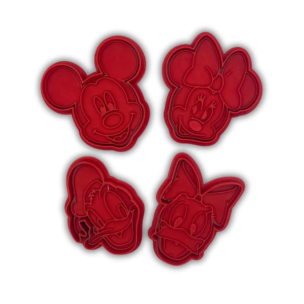 Mikke Mus kakeformer baking Minnie Donald Daisy Rød M
