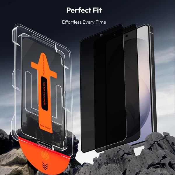 2-Pack Samsung S26 Privacy Screen Protector & 1-Pack Lens Protector - Tempered Glass | [Automatic Installation] - Bubble-Free
