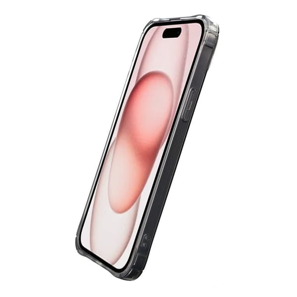 iPhone 15 Støtsikkert Deksel med Kortholder - Svart Svart