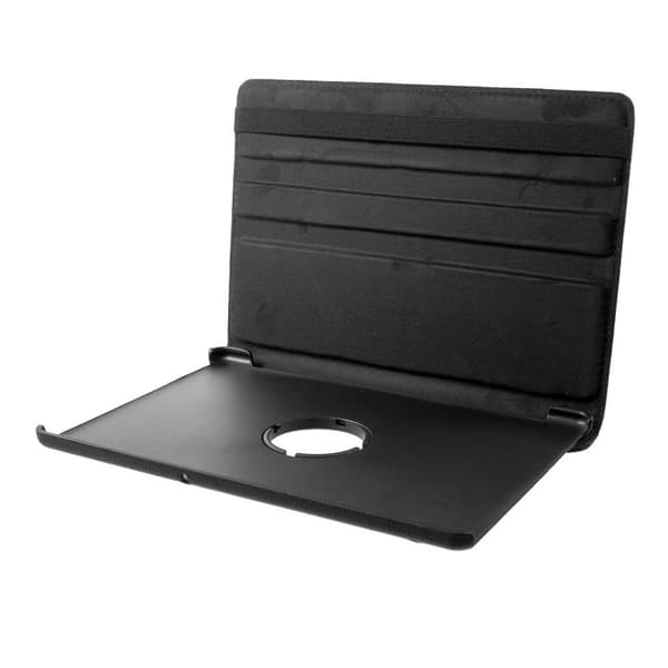 Huawei MediaPad T5 Rotating Tablet Protective Case in Synthetic Leather with Lychee Texture - Black Black