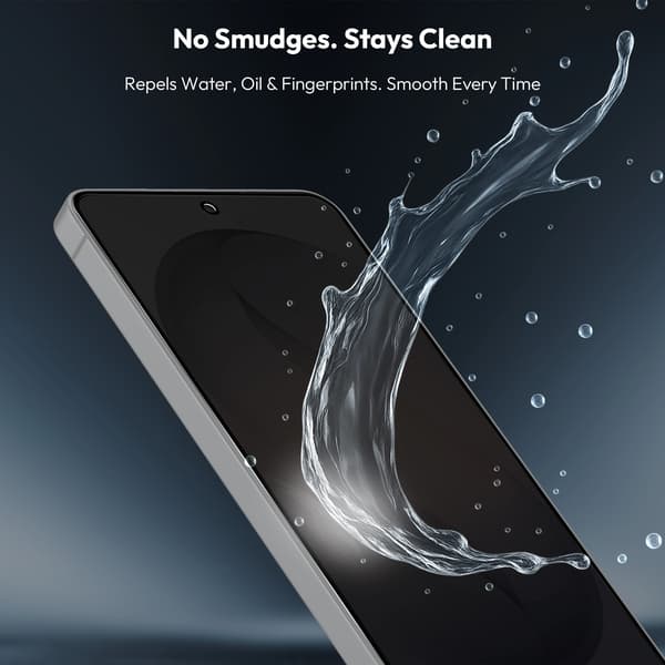 2-Pack Samsung S26 Privacy Screen Protector & 1-Pack Lens Protector - Tempered Glass | [Automatic Installation] - Bubble-Free