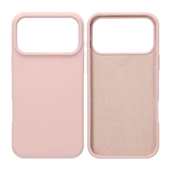 Mobilcover Blød Silikone til iPhone 17 Pro Max - Sandrosa Pink