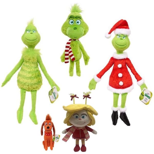 Jule Grinch Plyslegetøj dog