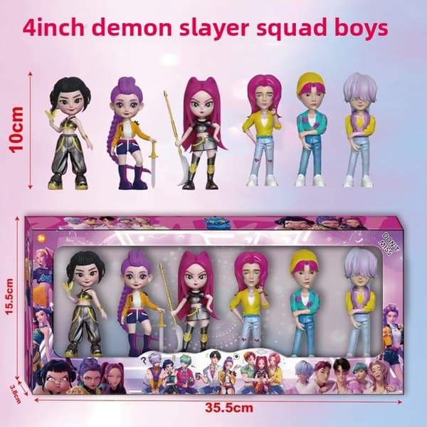 Devil Hunting Herrtrupp Damtrupp Dockor Handgjorda Leksaker 6 Presentförpackningar Women's 6 blind boxes -420g