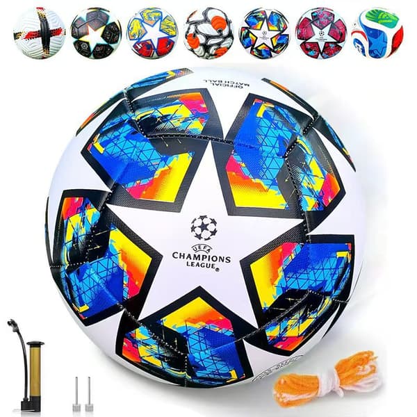 Samme model maskinsyet fodbold til EM 5 elev træningsfodbold Same model of 26 World Cup 32 Ball needle, mesh bag, air pump