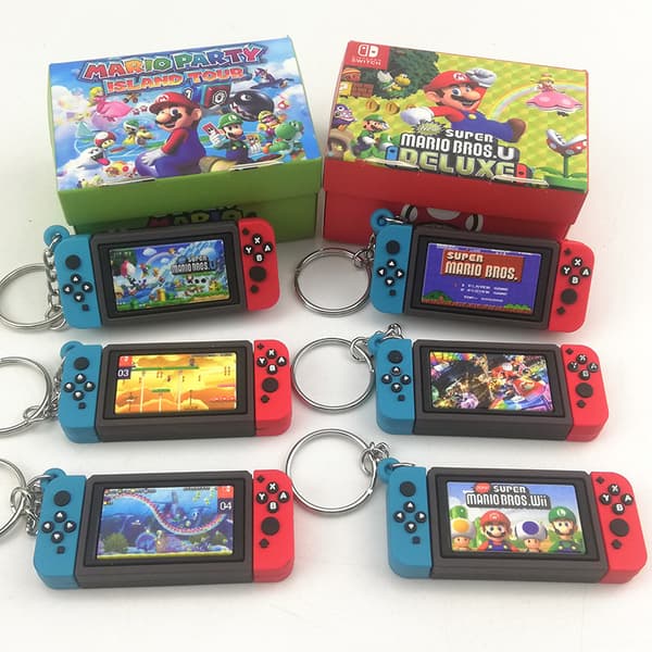 Switch hängande spelkontroll nyckelring klo dockmaskin Mario nyckelring Yellow (without box)