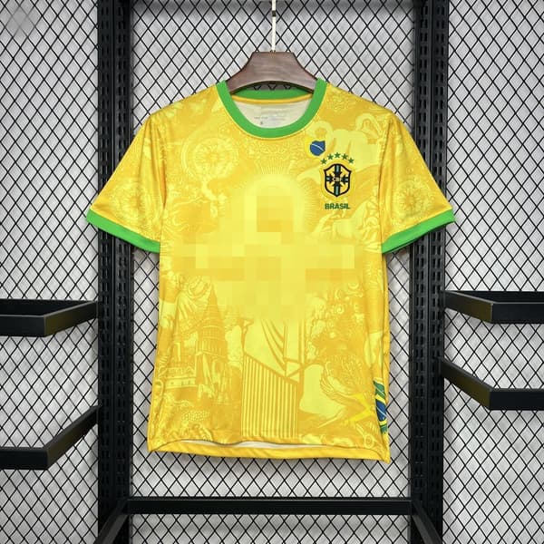 Thailändsk version tröja Inter Milan Barcelona Arsenal AC Tottenham Brasilien specialutgåva fanversion thailändsk version topp 2425巴西RS金色特别版 M
