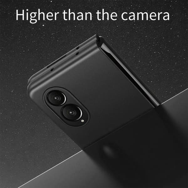 Etui + 2 hærdede glas til Samsung Galaxy Z Fold 8, beskyttelse med magnetring - Sort Sort