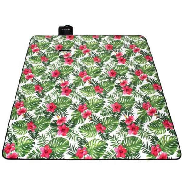 SPRINGOS® Picnic Tæppe - Grøn - 200x200 cm - Vandtæt - Sammenfoldelig - Bærbar Grön