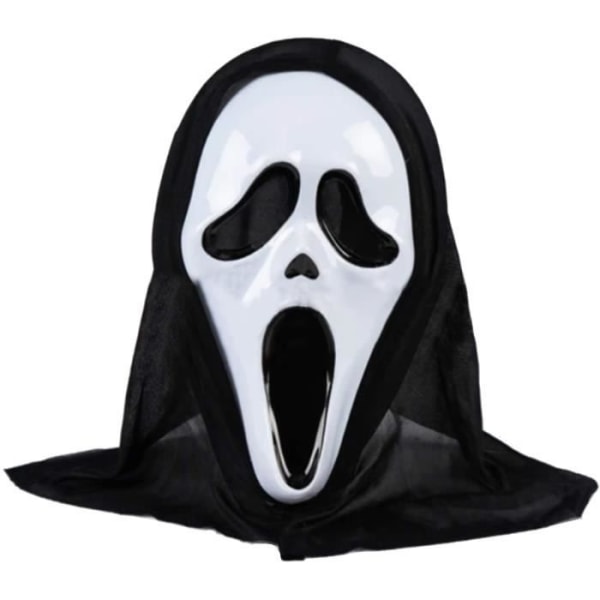 Springos® Halloween Ghostface Mask, Scary Mask, Scream Mask Svart