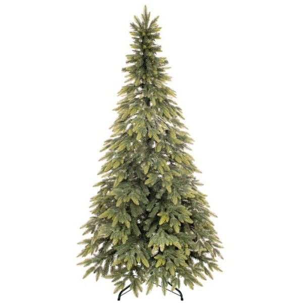 Konstgjord julgran - SPRINGOS - DELUXE - 220 cm - 3D Gran - Stöd ingår Grön