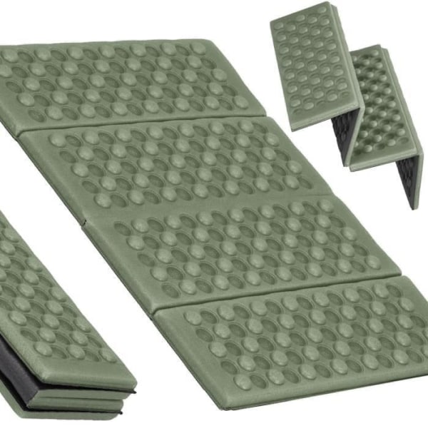 Sittdyna - SPRINGOS - 28x40x1 cm - XPE-skum - Vattentät - Olive-Graphite oliv-grafit