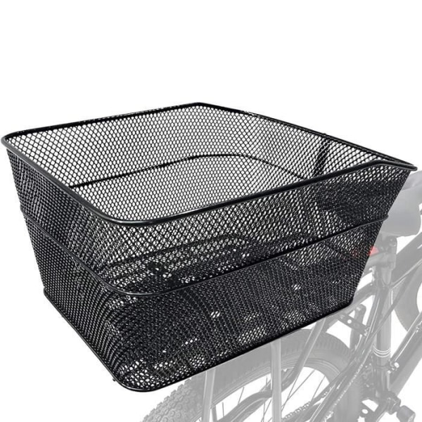 SPRINGOS® Cykelkurv bagpå 30 x 39,5 cm - Sort - Voksen - Unisex Svart