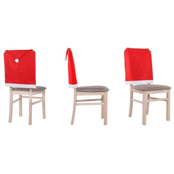 SPRINGOS® Stolerygbetræk nissehue form juledekoration 48x68 cm Snape