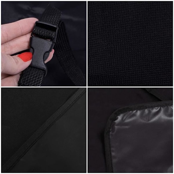 Beskyttelsesbetræk til bagsæde - SPRINGOS - Vandtæt - 100% polyester - 147x137 cm Svart