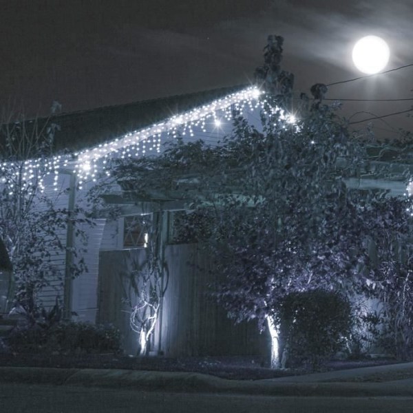 Ljusgirland - SPRINGOS - 500 LED - 22,5 m - Kall vit - Blinkande funktion kall vit
