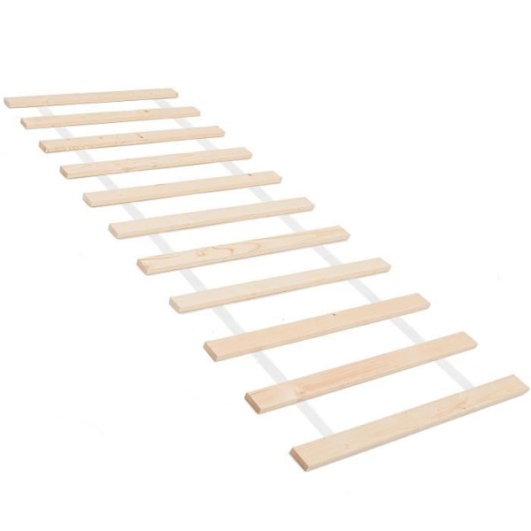 Lamellbotten - SPRINGOS - 80 x 200 cm - Trä - 11 lameller Naturlig