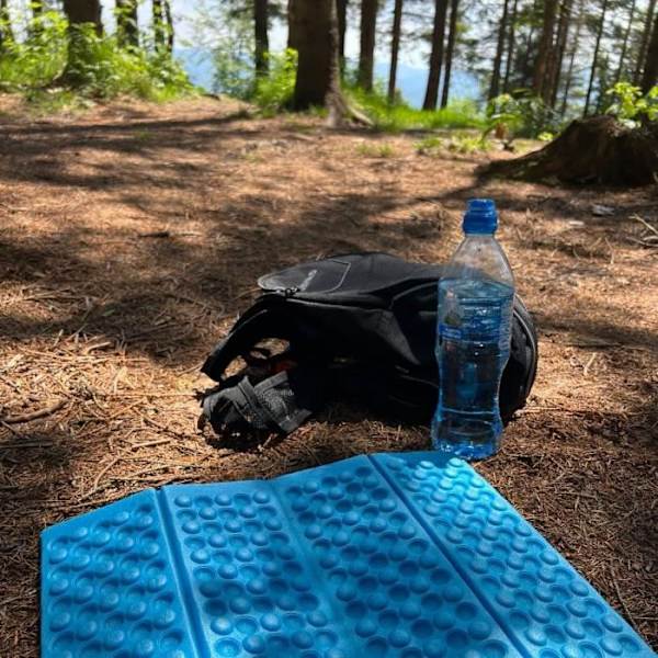 Sittkudde - SPRINGOS - Blå modell - 28x40x1 cm - Vattentålig - Fällbar Blå