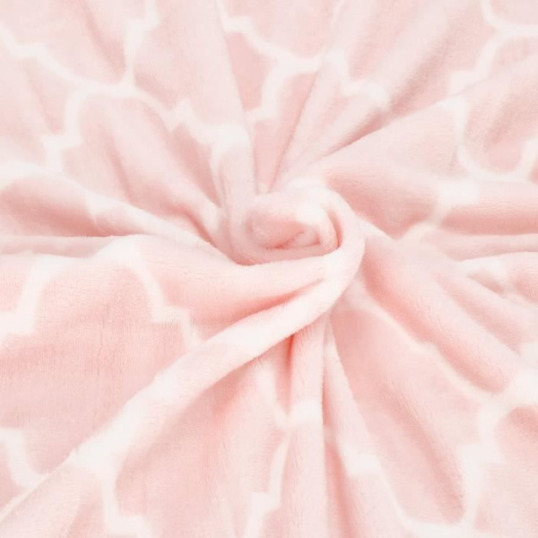 Sengesæt - SPRINGOS - Marokkansk kløver - 200x220 cm - Polyester - Blød og varm Rosa