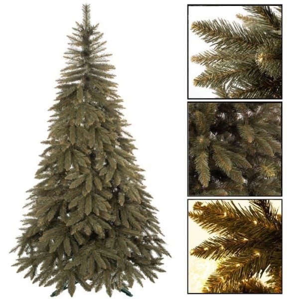 Konstgjord julgran - SPRINGOS - 220 cm - PVC - Inomhus - Klassisk Grön