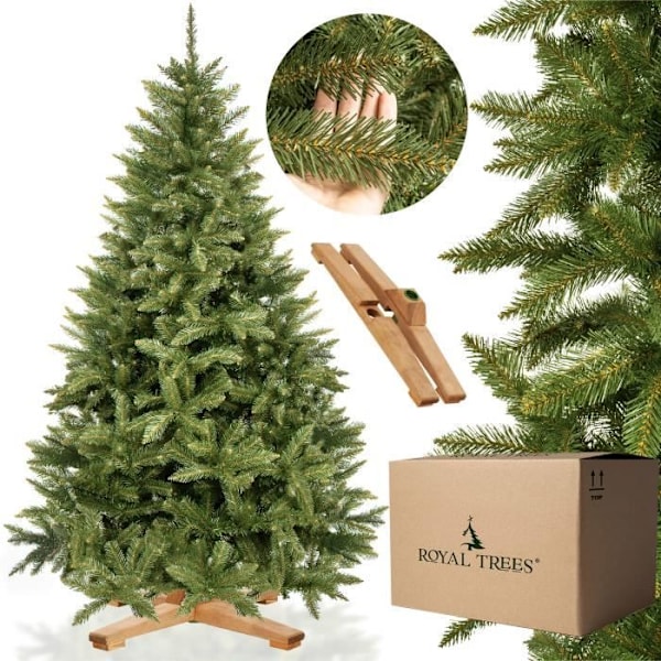 Kunstig juletræ - SPRINGOS - Kaukasiske gran - 180 cm - PVC - Indendørs Grön