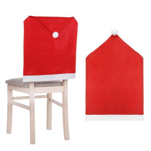 SPRINGOS® Stolerygbetræk nissehue form juledekoration 48x68 cm Snape