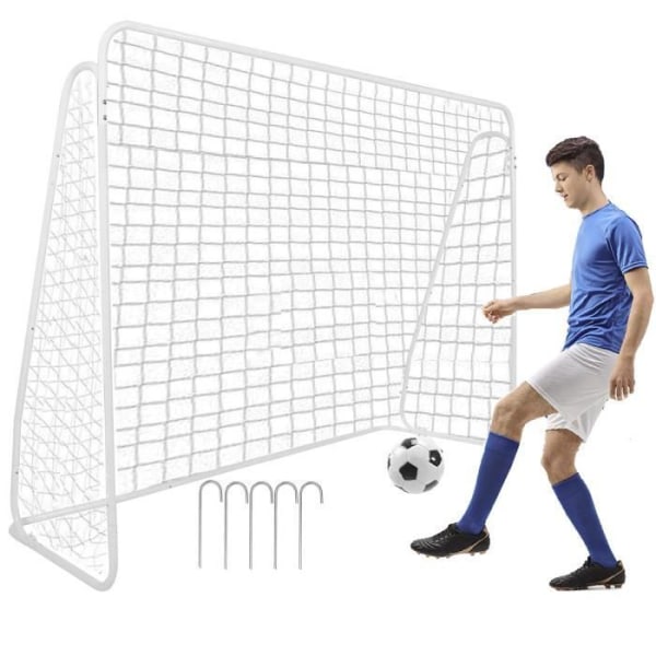 SPRINGOS® Stort träningsmål för fotboll 213 x 152 cm, tillverkat av stål.