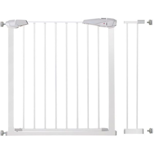 SPRINGOS Baby Safety Gate - Grind - Vit - Bredd 76-99 cm