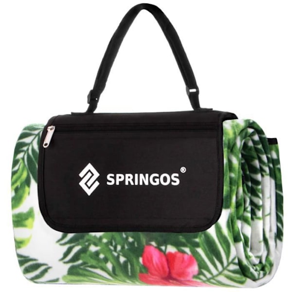 SPRINGOS Picknickfilt - 300x200 cm - Vattentät och bärbar Grön