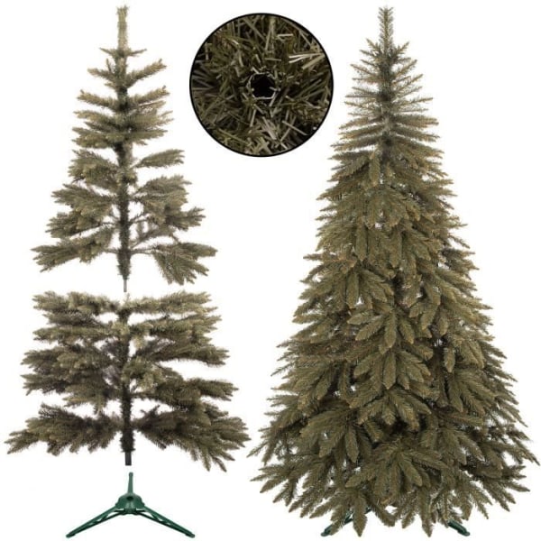SPRINGOS® konstgjord julgran med stativ 150 cm julgran 451 grenar - grön