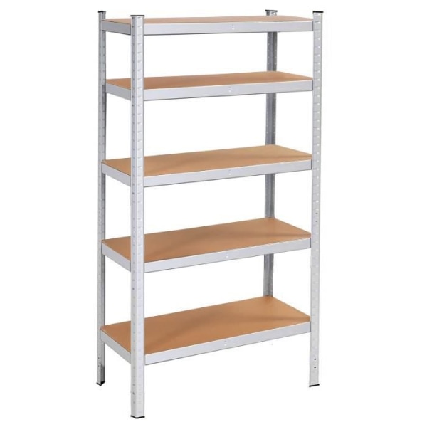 SPRINGOS® Metallihyllyt, galvanoitu 5 hyllyä 180x90x40cm - Max. 875 kg