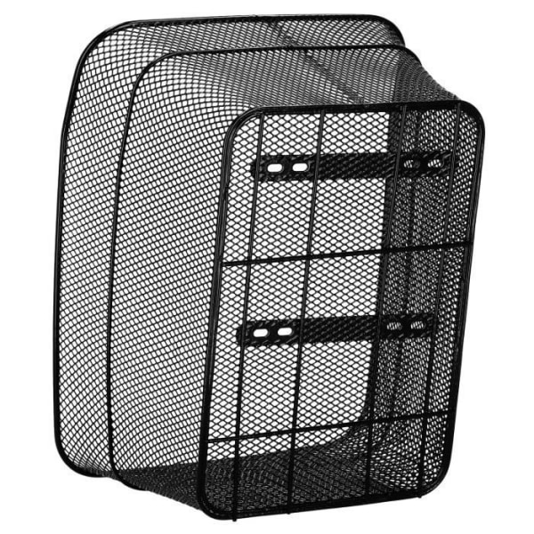 SPRINGOS® Cykelkurv bagpå 30 x 39,5 cm - Sort - Voksen - Unisex Svart
