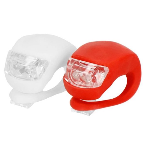Cykelbelysning - SPRINGOS - Cykellygte Front og Bag kit - Universal - Rød/Hvid Snape / Vit