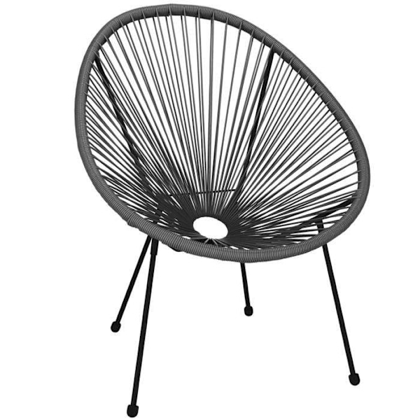 Havemøbel - Springos - Acapulco - Grå - Metal - Attraktivt design grå